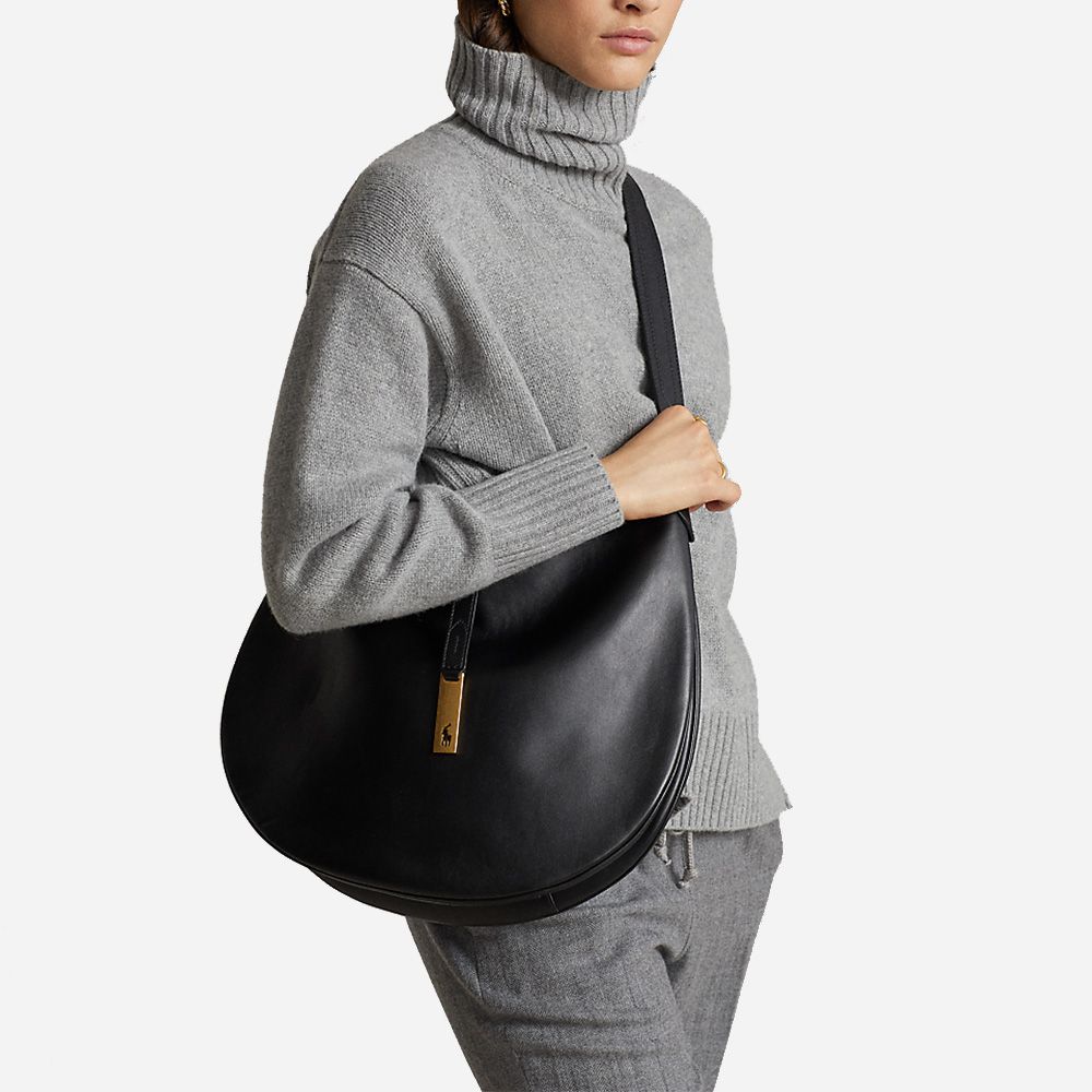 P Id Shldr-Shoulder Bag-Medium Black