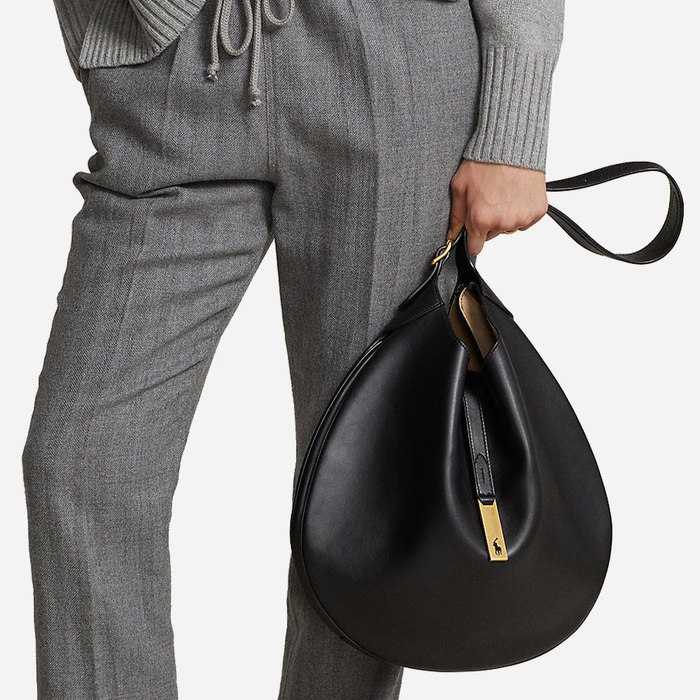 P Id Shldr-Shoulder Bag-Medium Black