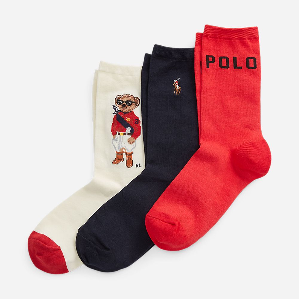 Plyr Br Box-Crew Sock-3 Pack Assorted