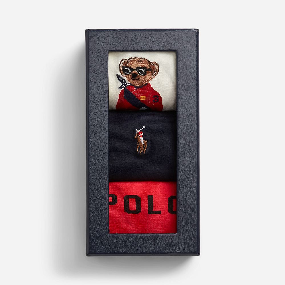Plyr Br Box-Crew Sock-3 Pack Assorted