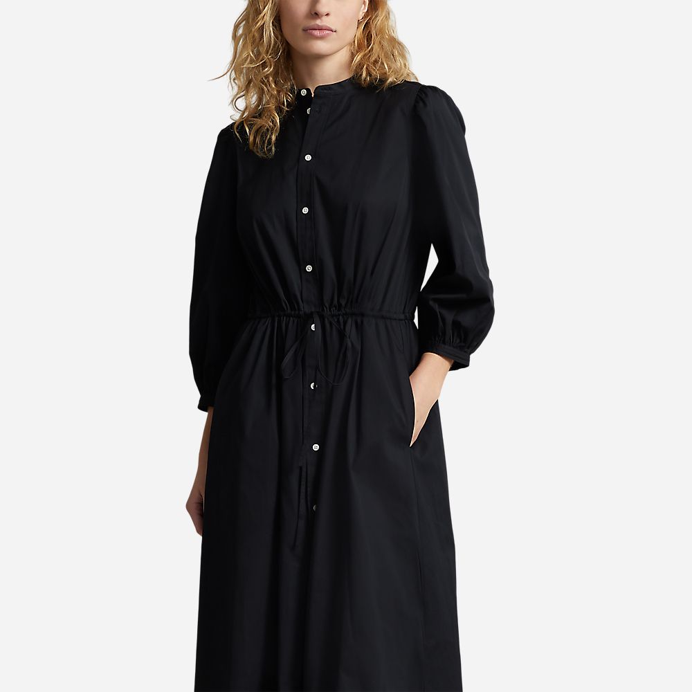 Ls Elie Dr-Long Sleeve-Day Dress Polo Black