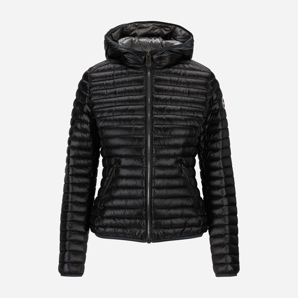 Down Jacket Hoodie - Black