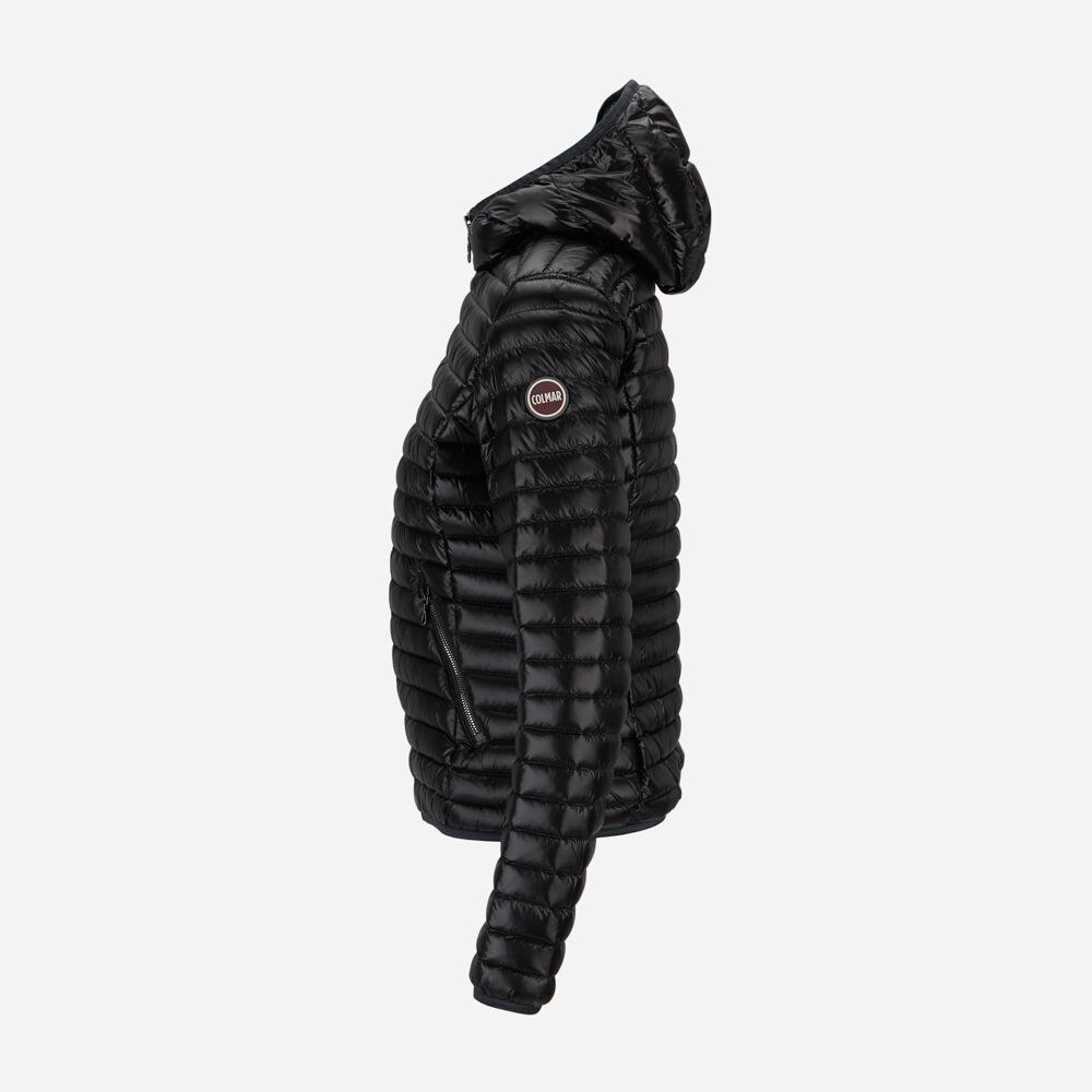 Down Jacket Hoodie - Black