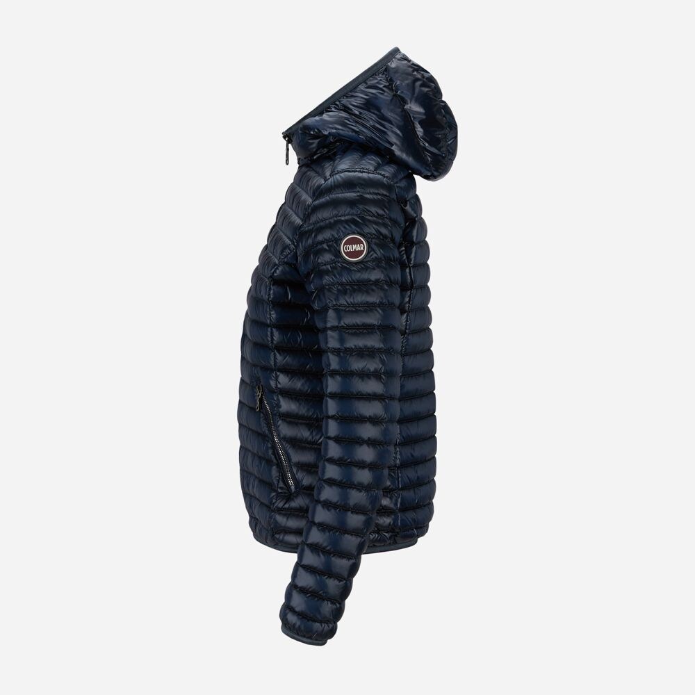Down Jacket Hoodie - Navy