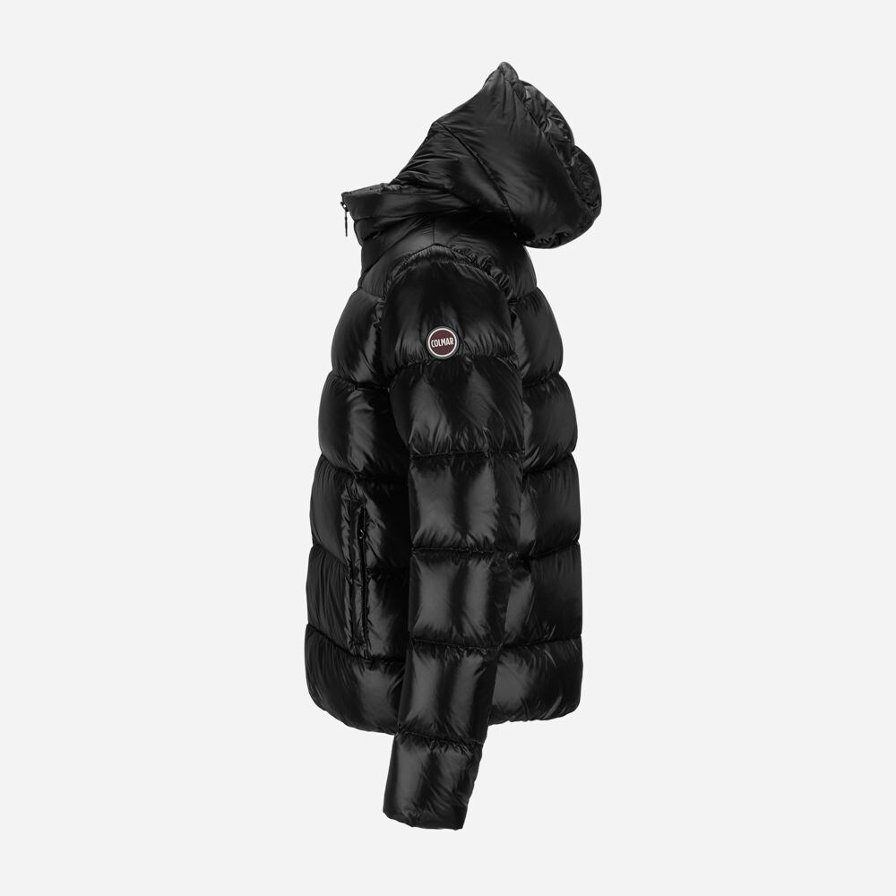 Down Jacket Hoodie - Black