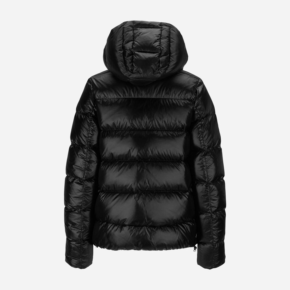 Down Jacket Hoodie - Black