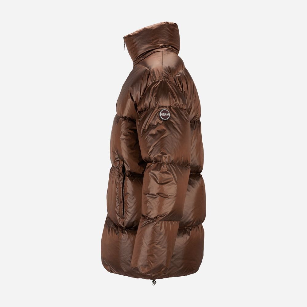 Down Jacket Long - Brown