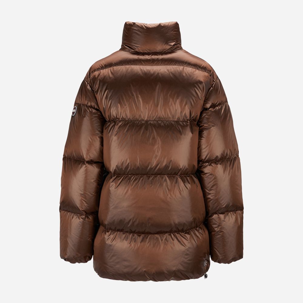 Down Jacket Long - Brown
