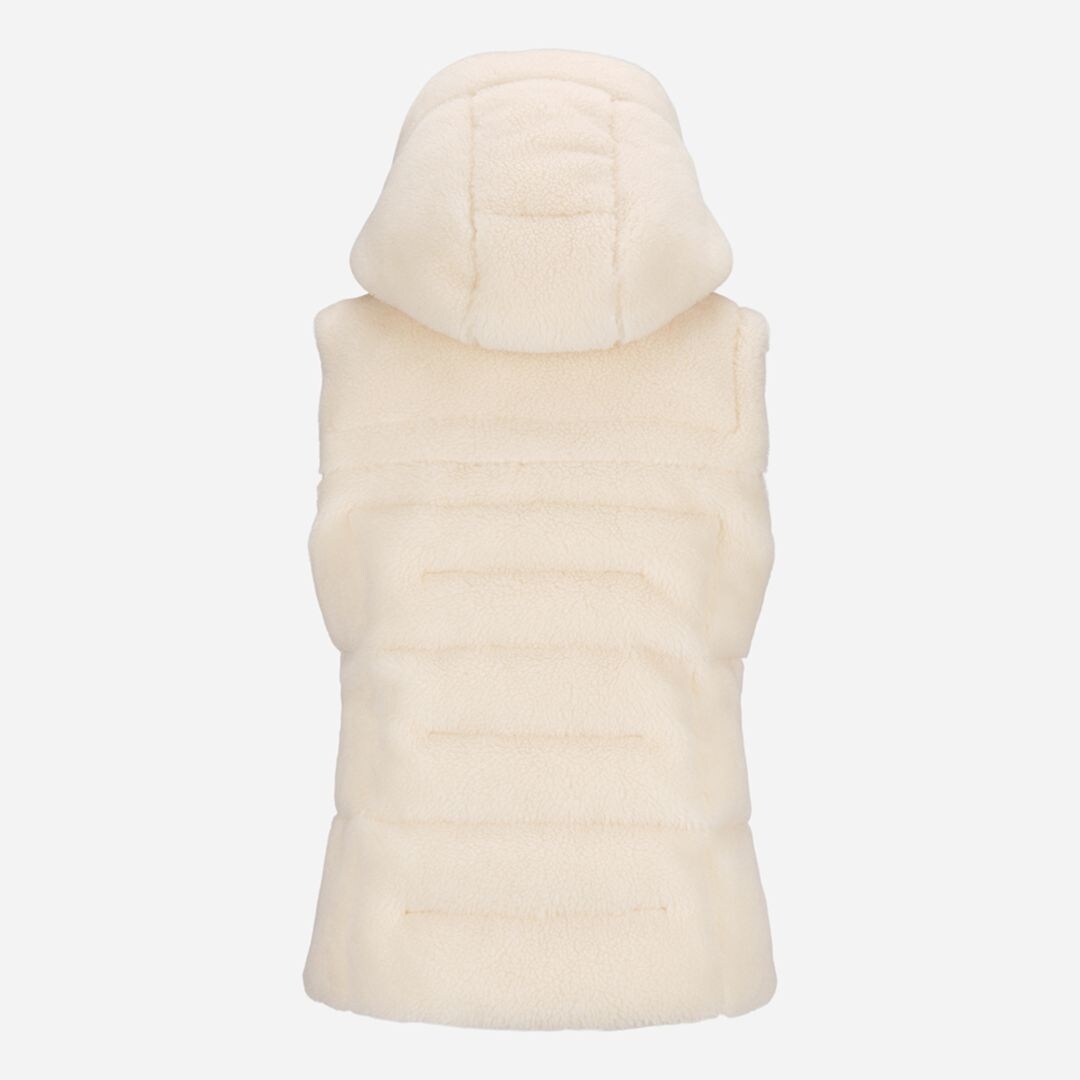 Camille Teddy Vest Short - White