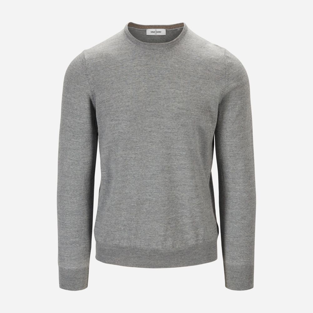 Crew Merino - Light Grey