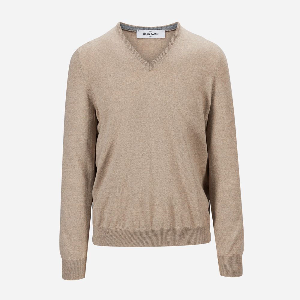V-Neck Merino - Beige