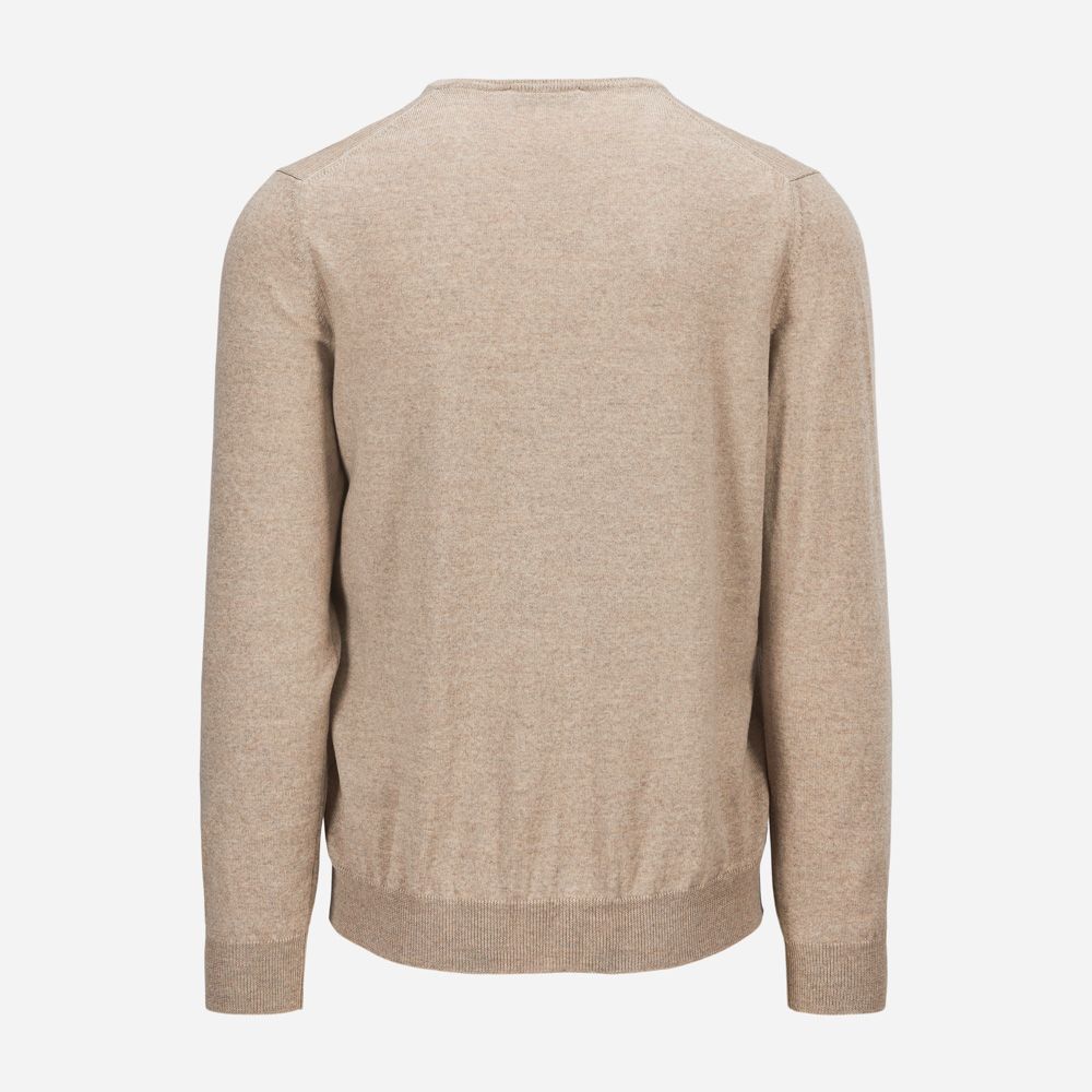 V-Neck Merino - Beige