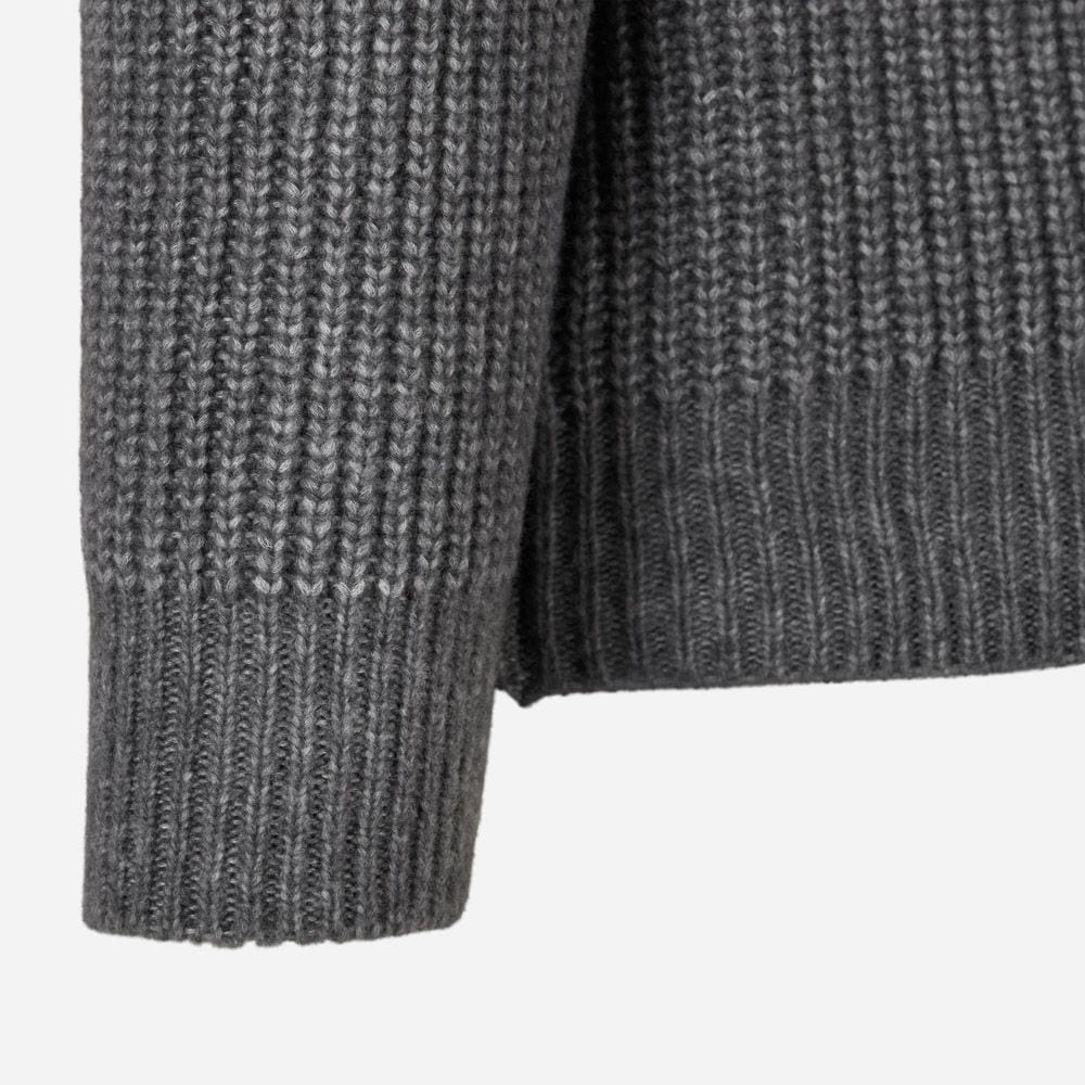 Turtle Neck Rib - Light Grey