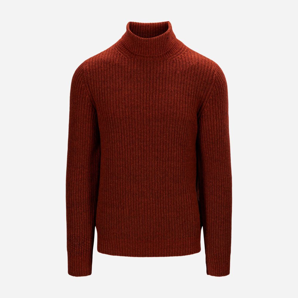 Turtle Neck Rib - Orange