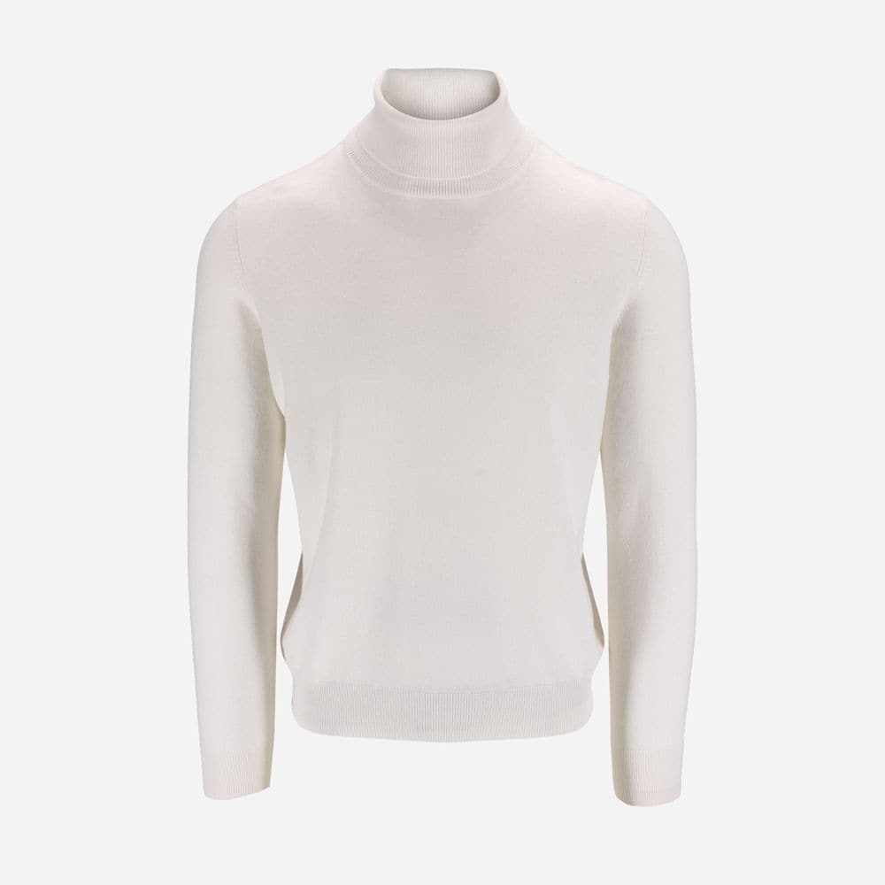 Turtle Neck Cashmere - White