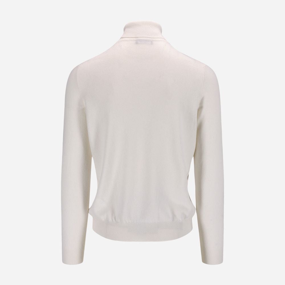 Turtle Neck Cashmere - White