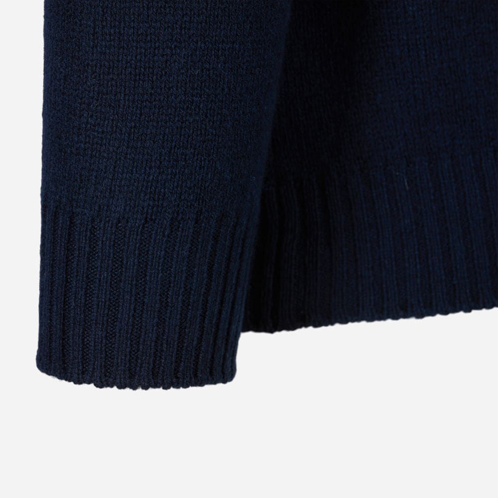 Turtle Neck Wool - Navy