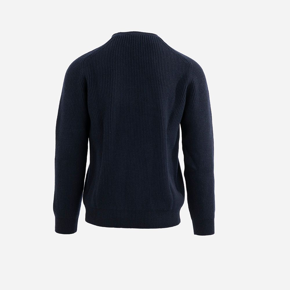 Crew Neck Rib - Navy