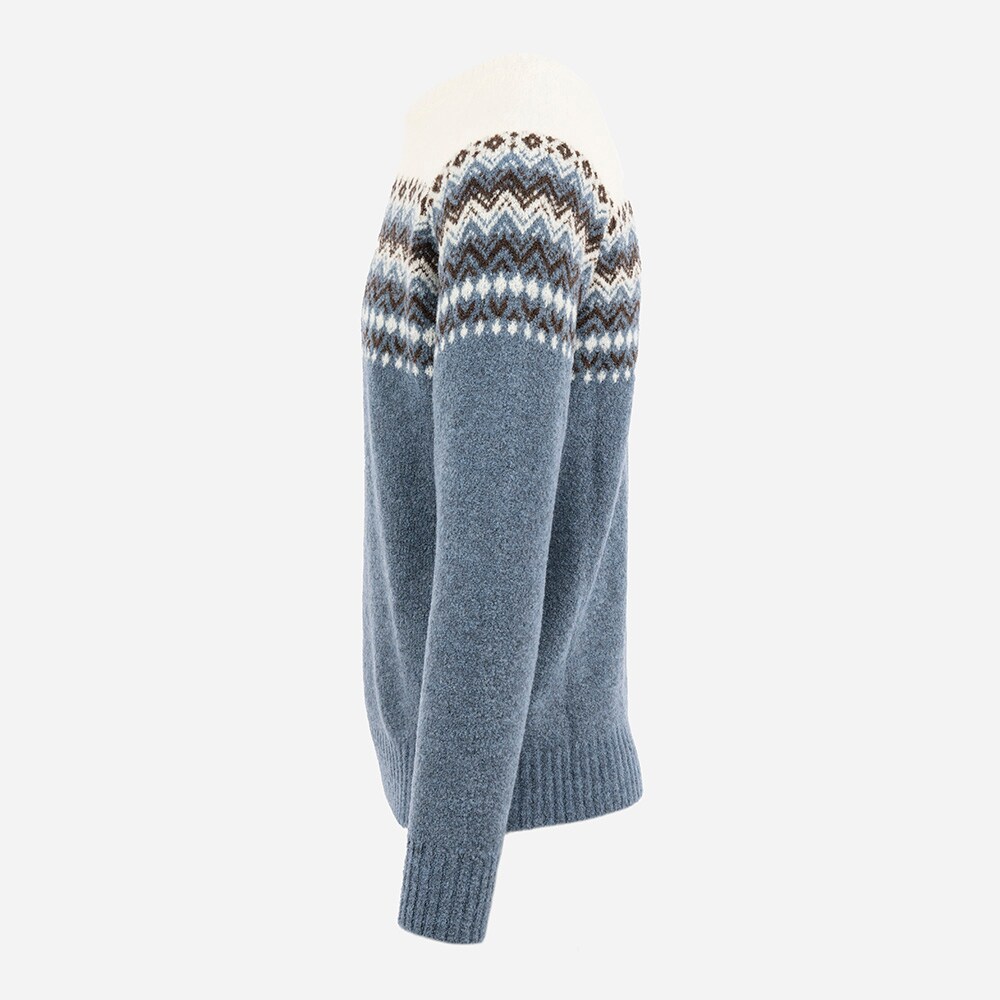 Crew Neck Pattern - Blue/White