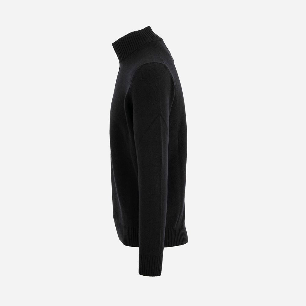 Mock Zip - Black