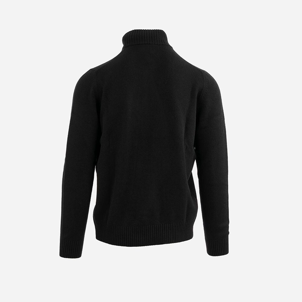 Mock Zip - Black