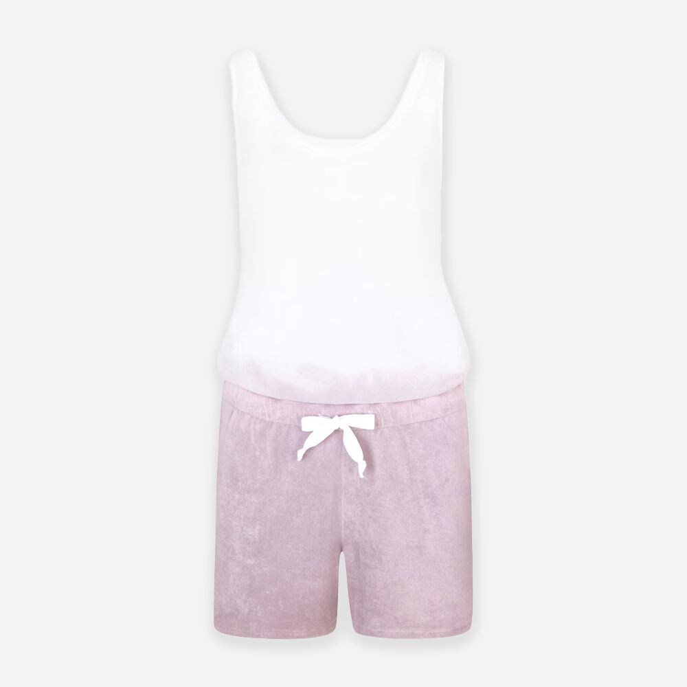 Terry Jumpsuit - Dip Dye Lavender Frost