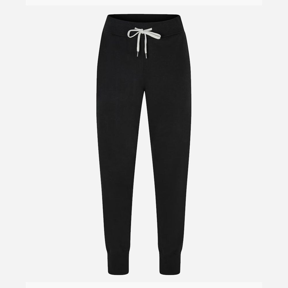 Fleece Trousers Regular High Waist - Black