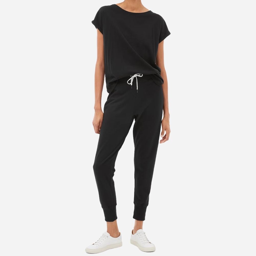 Fleece Trousers Regular High Waist - Black