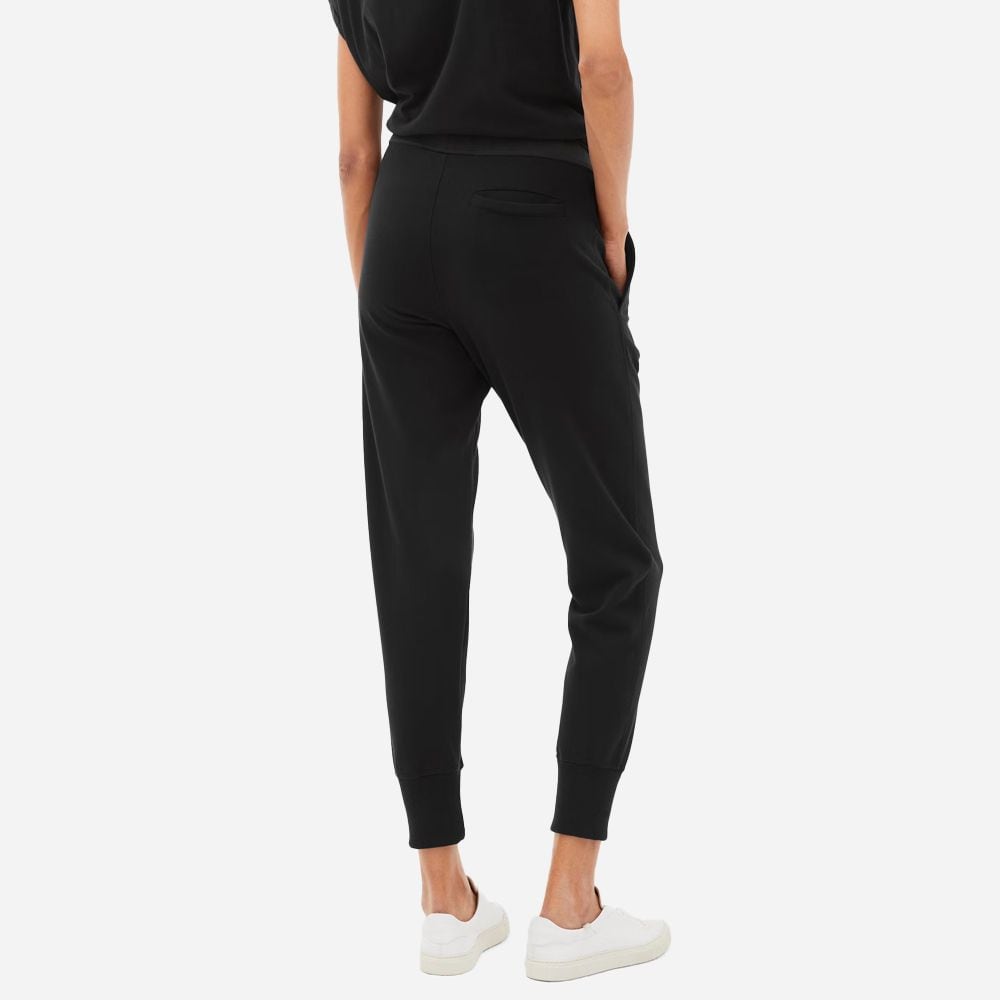 Fleece Trousers Regular High Waist - Black