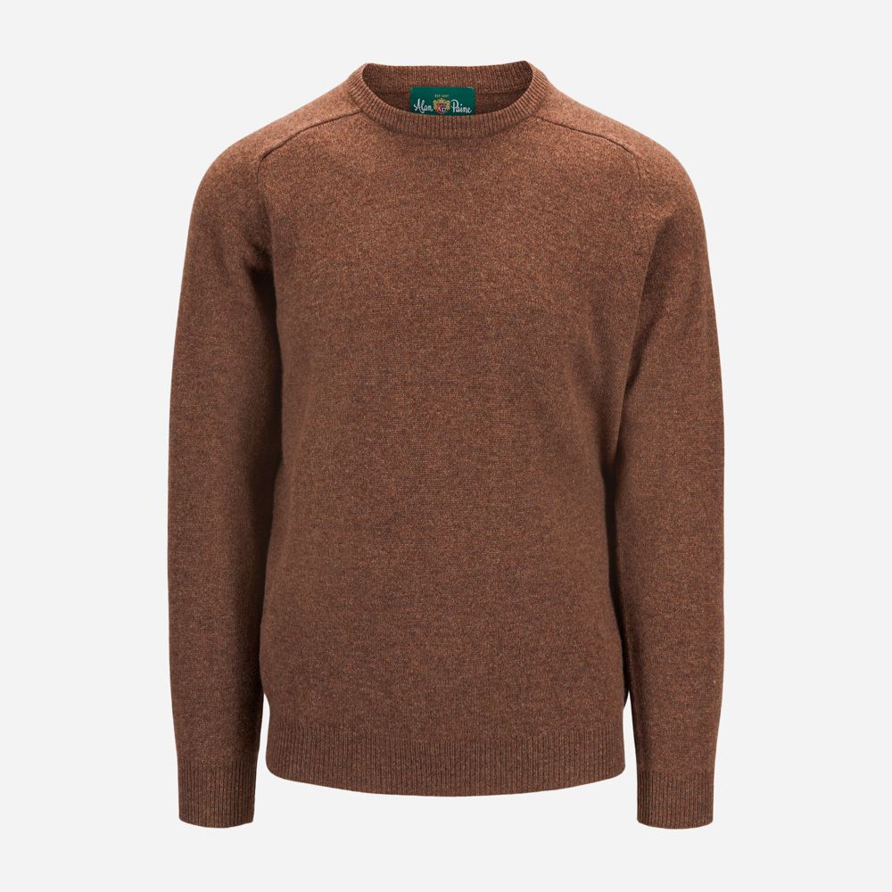 Crew Neck Lambswool - Tobacco