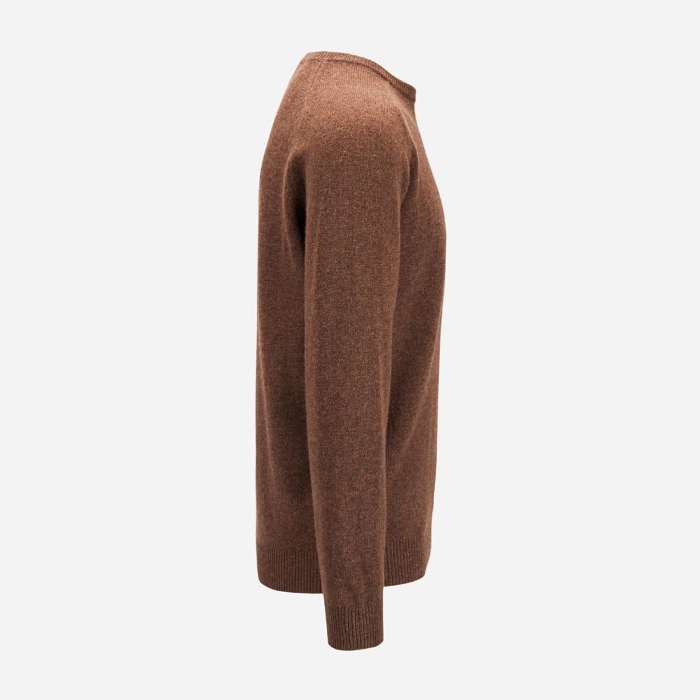Crew Neck Lambswool - Tobacco
