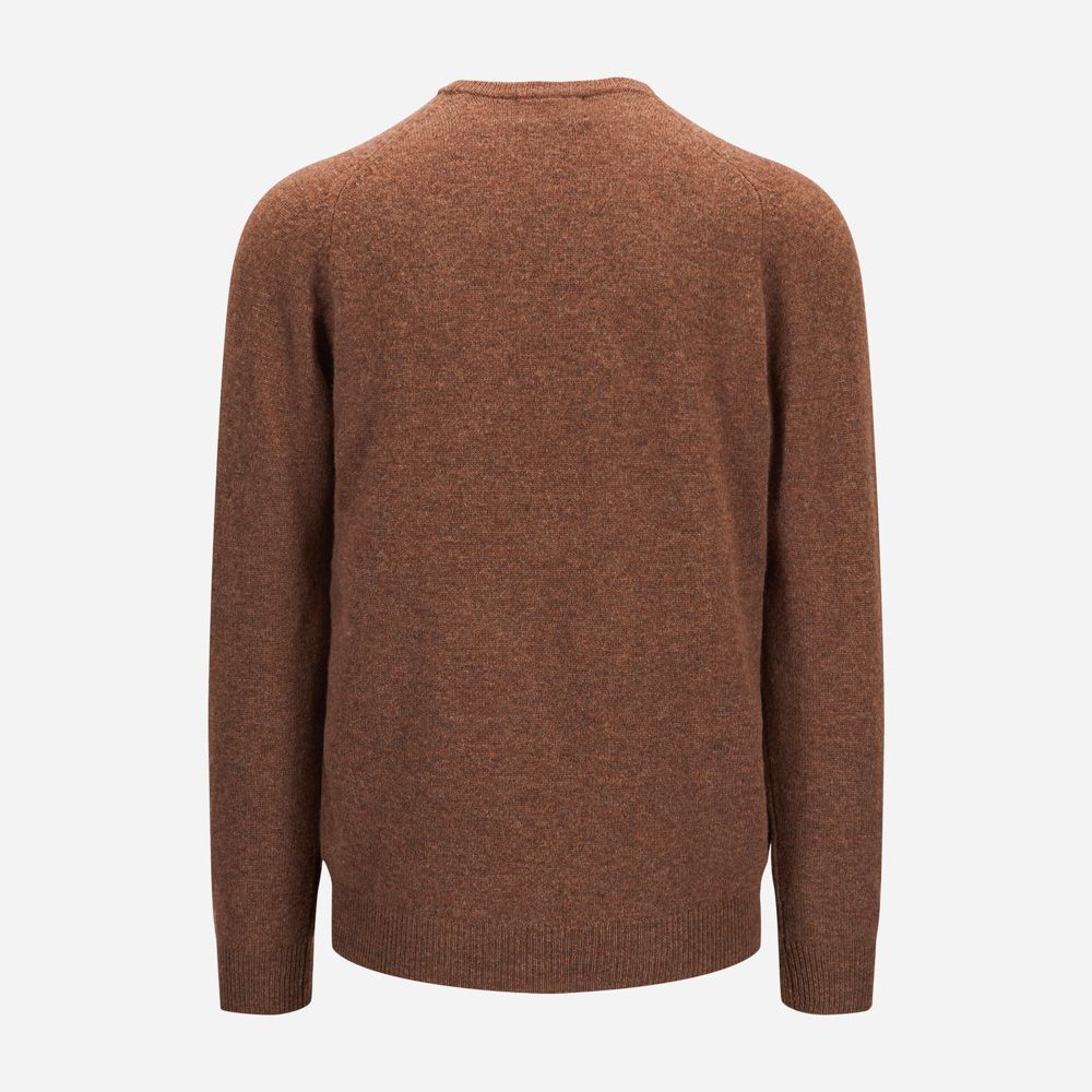 Crew Neck Lambswool - Tobacco