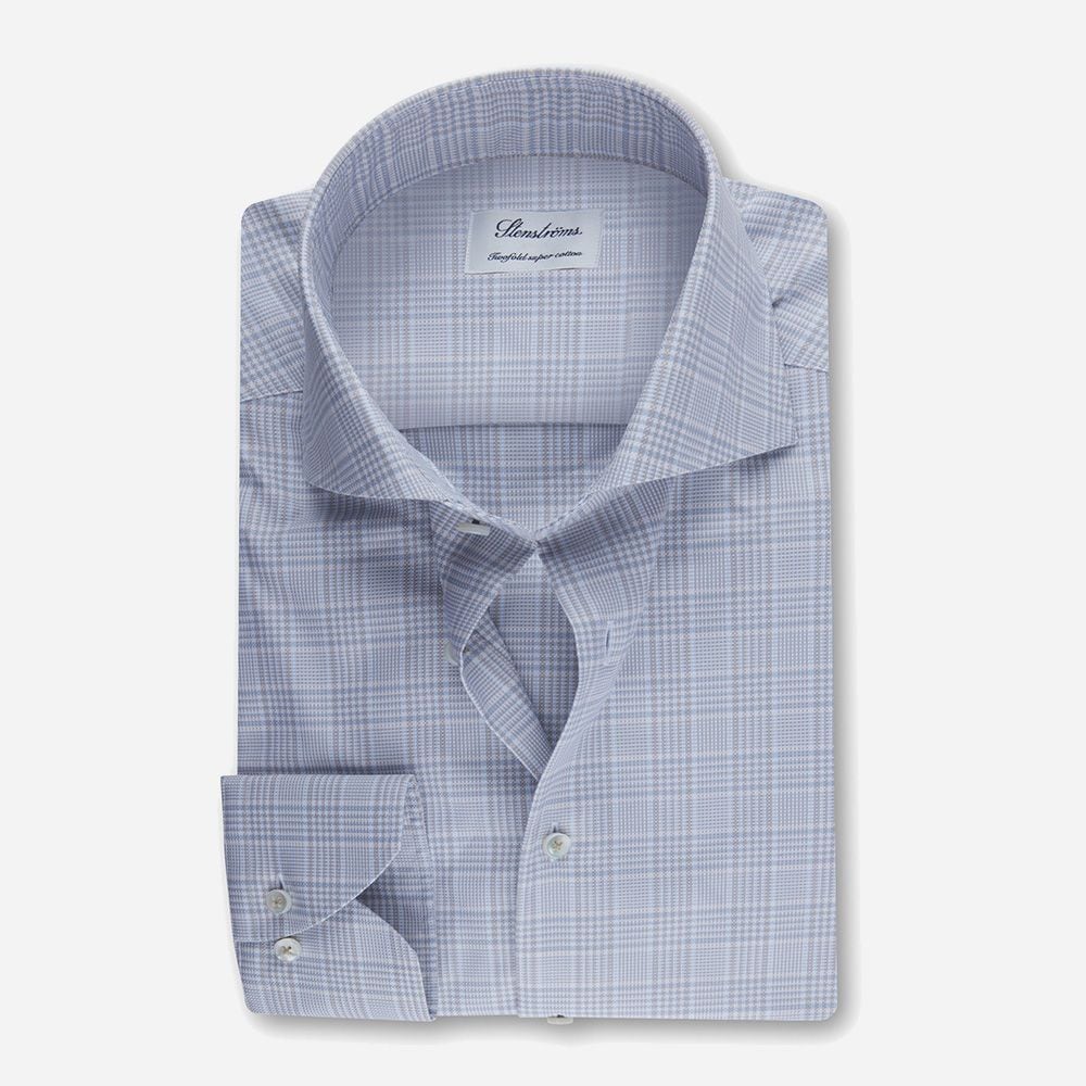 Slim Light Blue/White Check
