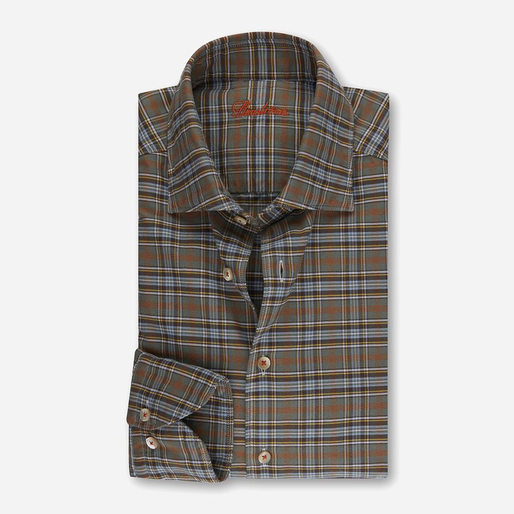 Fb Flanel Green/Brown Checked