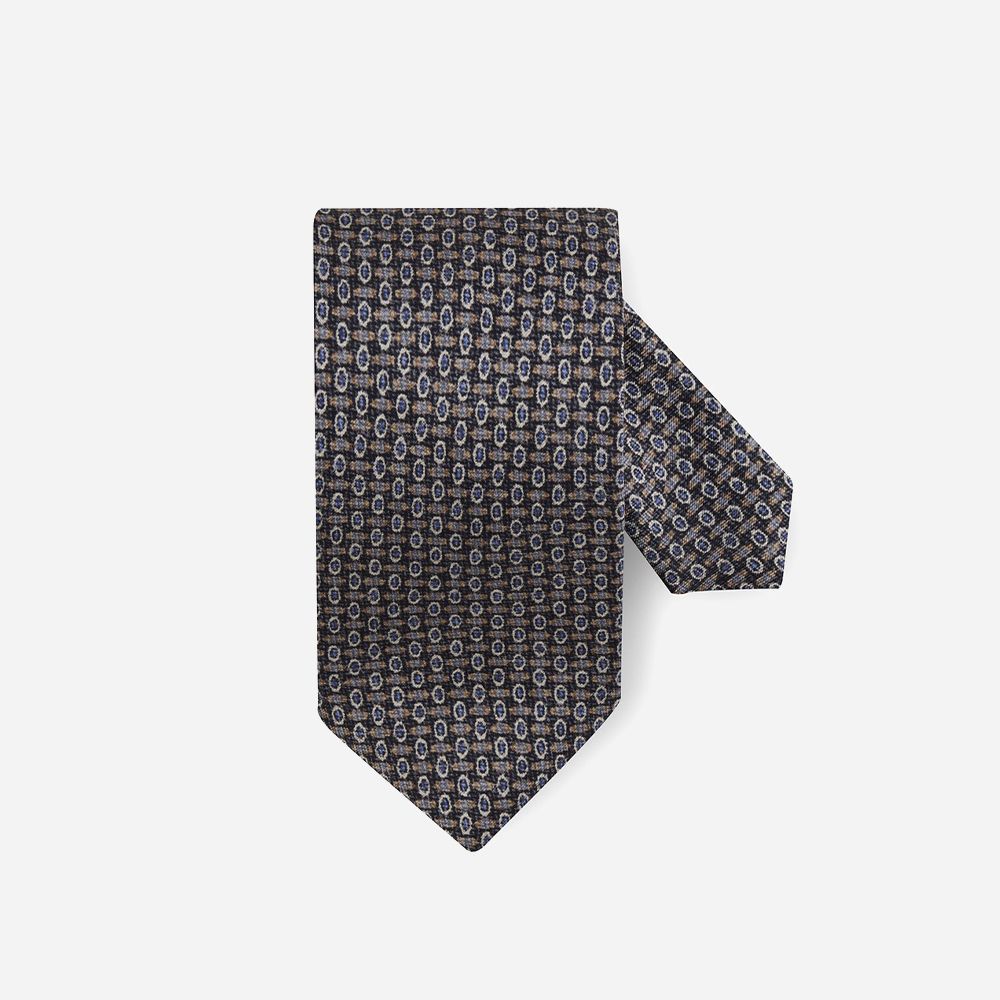 Tie Silk - Black Grey
