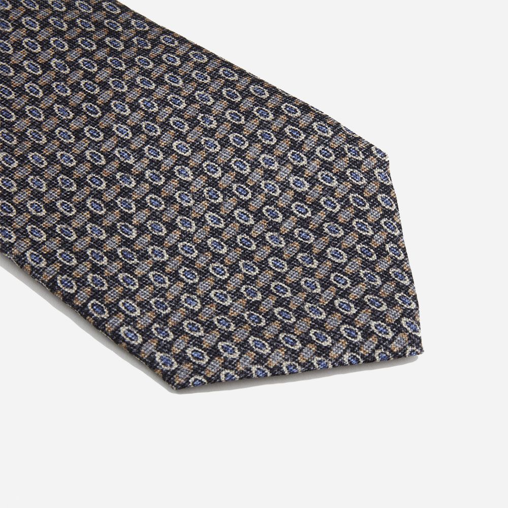 Tie Silk - Black Grey