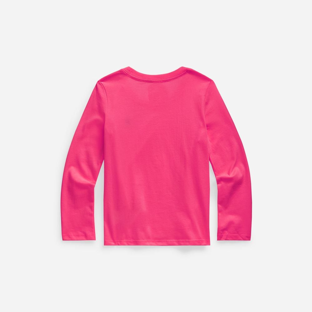 Ls Tee-Knit Shirts-T-Shirt 2-6y Sport Pink/C7998