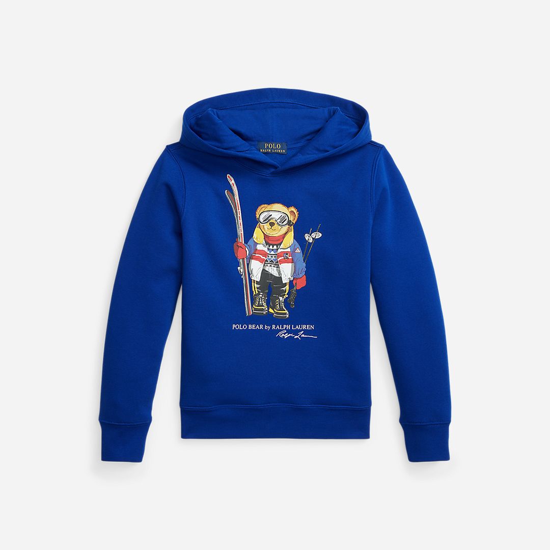 Lscnpom4-Knit Shirts-T-Shirt 8-12y Heritage Royal Ski Bear