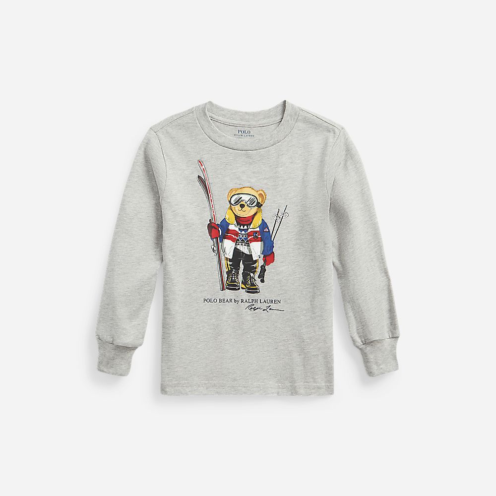 Lscnpom4-Knit Shirts-T-Shirt Andover Heather Ski Bear