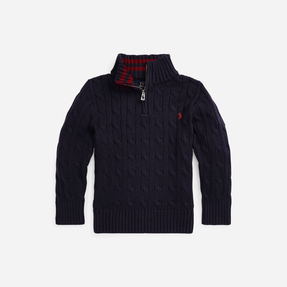 Ls Hz Sweater Pullover 2-6y Rl Navy/C3822
