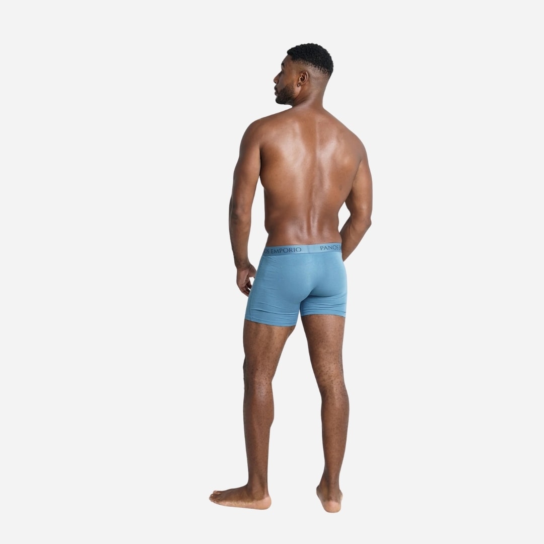 3 Pack Base Bamboo Boxer - Grey/Olive/Bluesteel