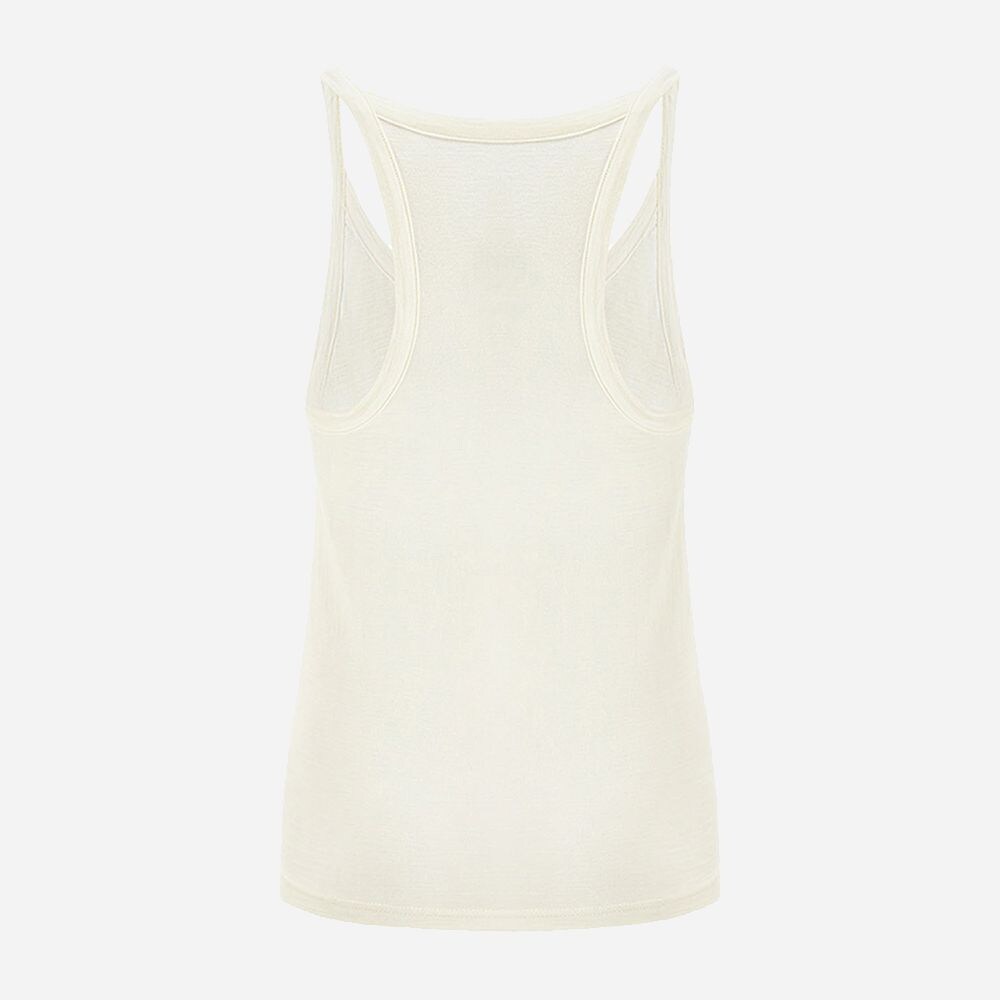 Snø Racer Back Tank Top - Brigth White
