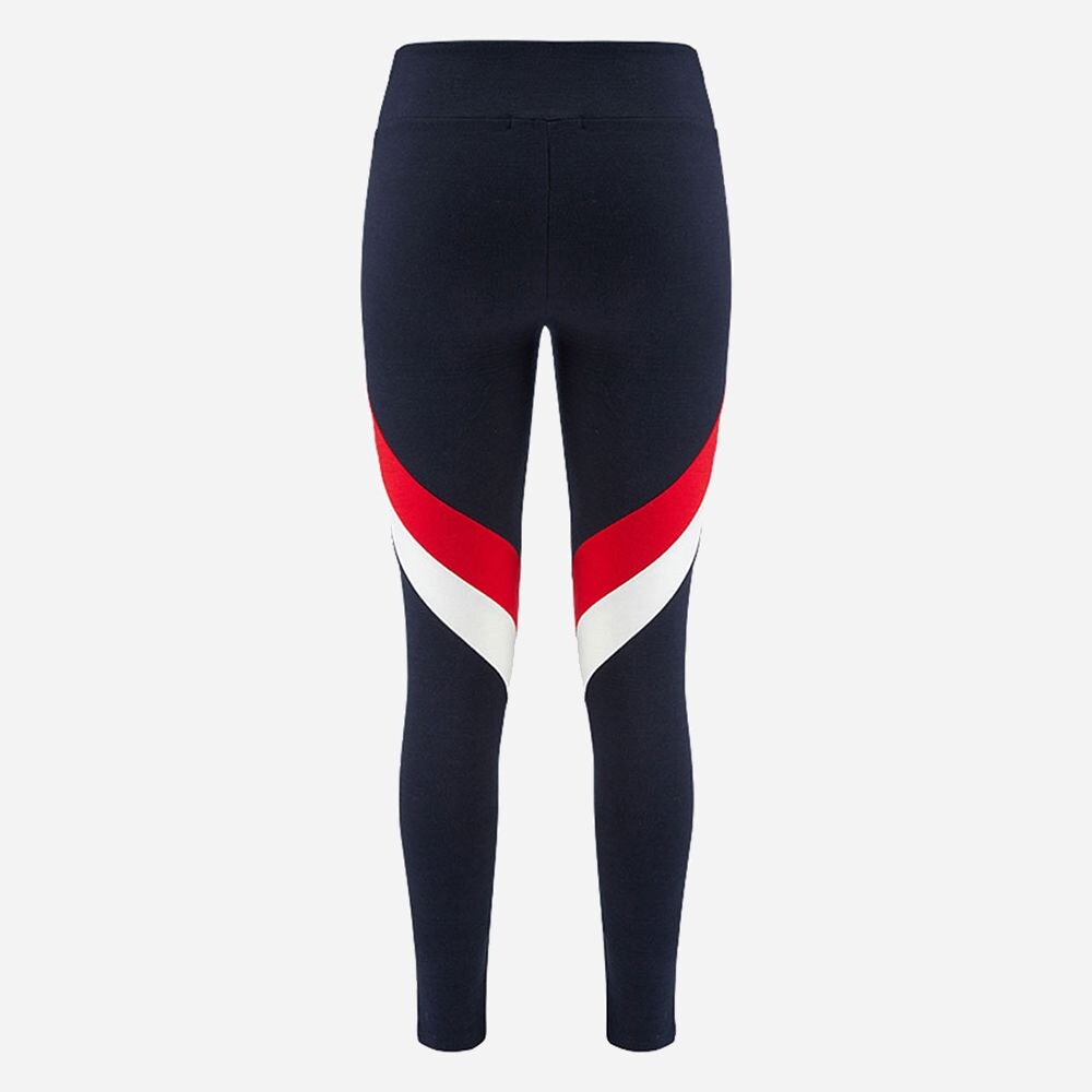 Voss Color Block Leggings - Navy Flag