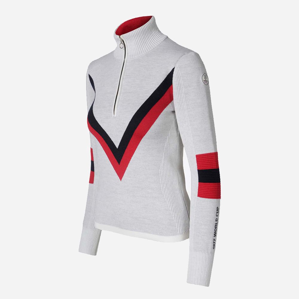 Hafjell Zip Up - Bright White
