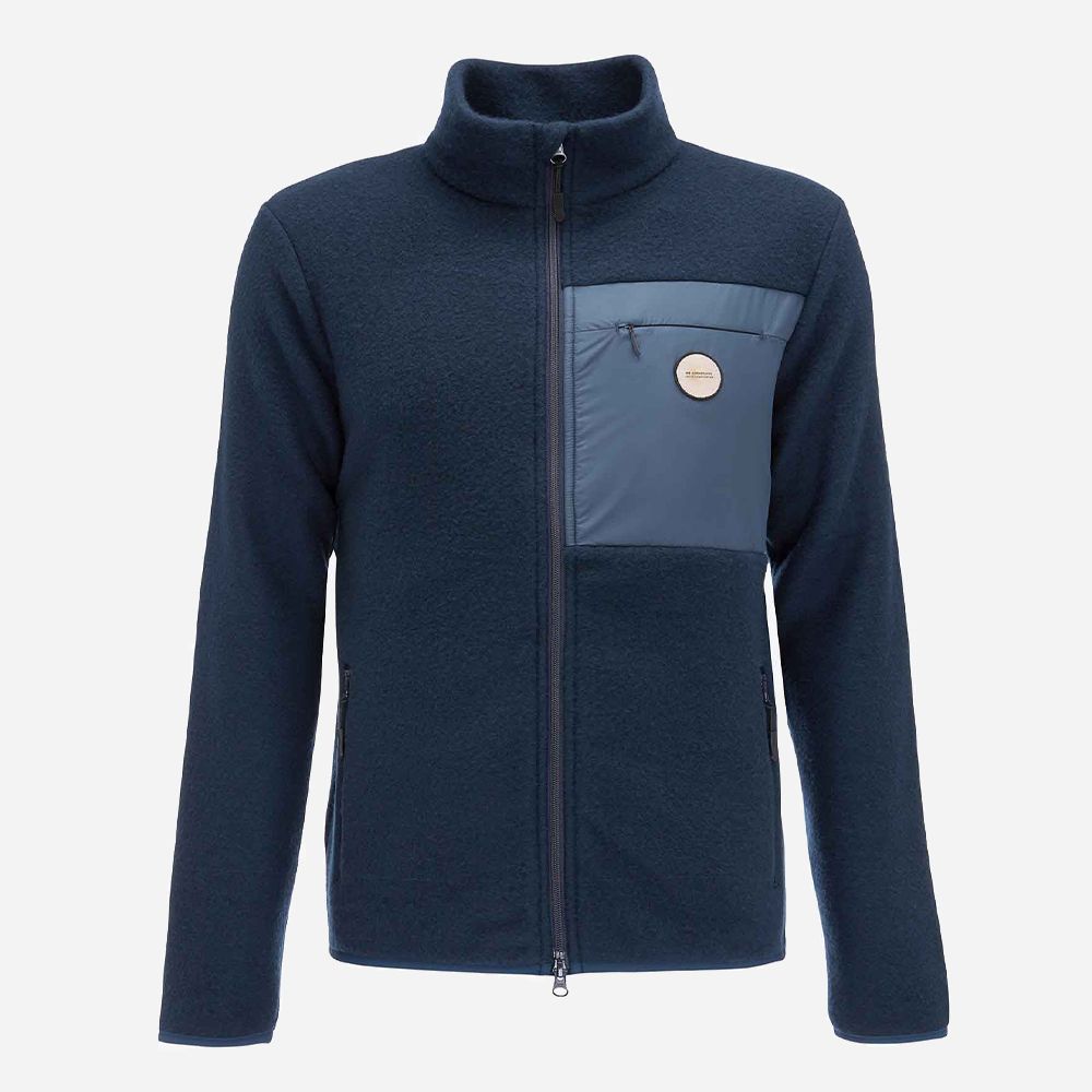 Fonna Wool Fleece Jacket - Navy Blue