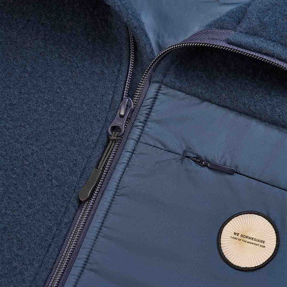 Fonna Wool Fleece Jacket - Navy Blue