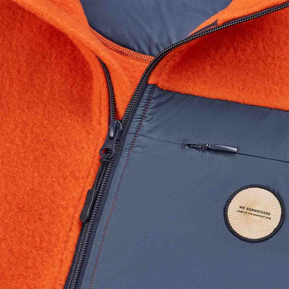 Fonna Wool Fleece Jacket - Orange