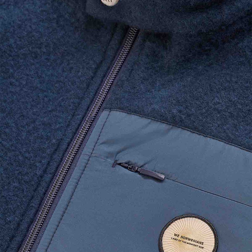 Fonna Wool Fleece Vest - Navy Blue