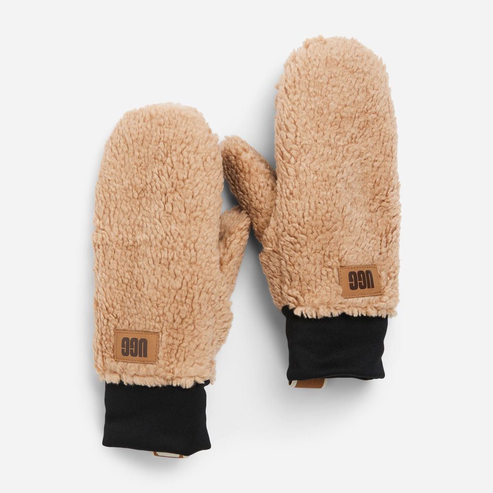 W Sherpa Mitten - Caramel
