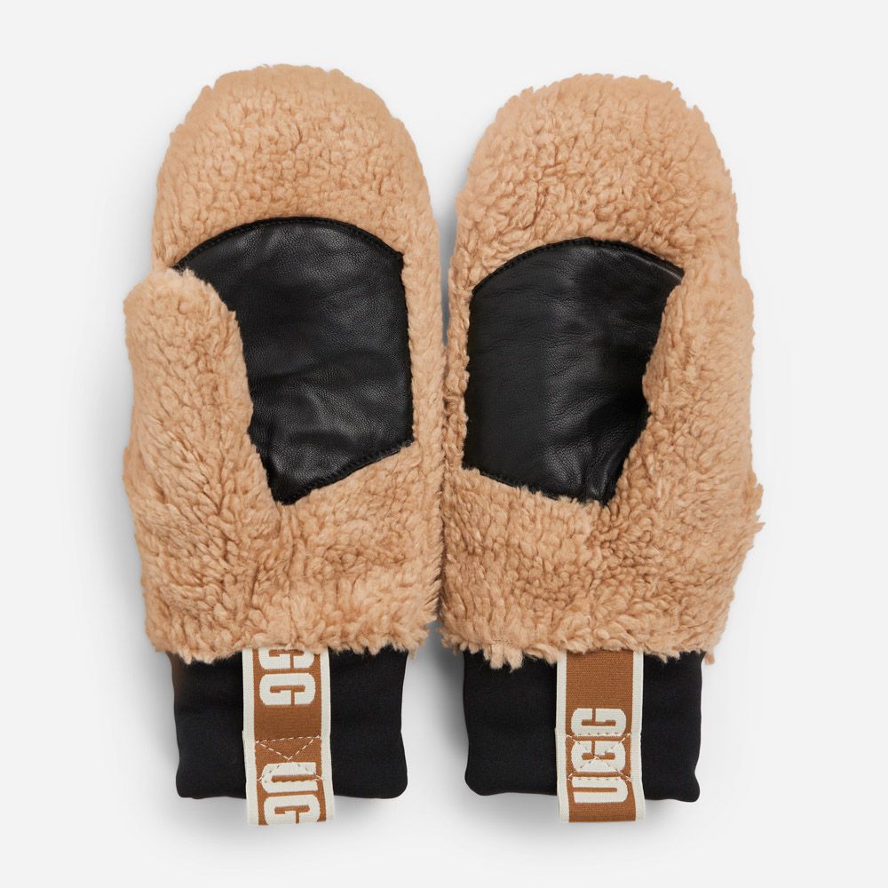 W Sherpa Mitten - Caramel